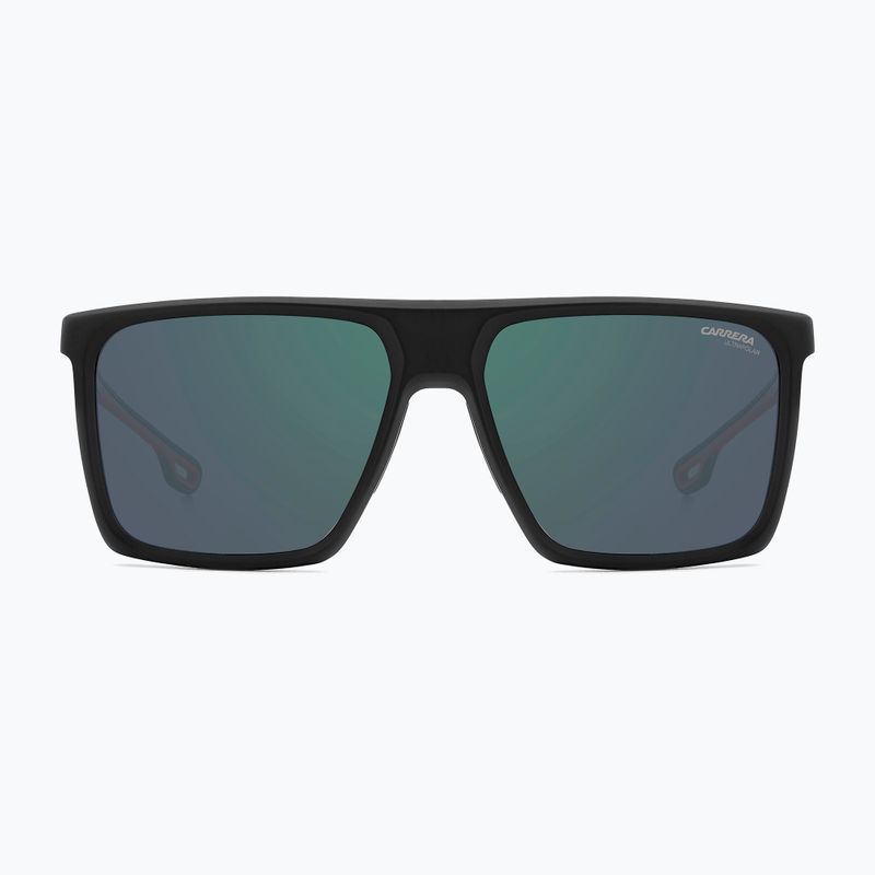 Carrera 4019/S Herren mattschwarze rot/grün-graue kontrastreiche Anti-Reflex-Sonnenbrille 3