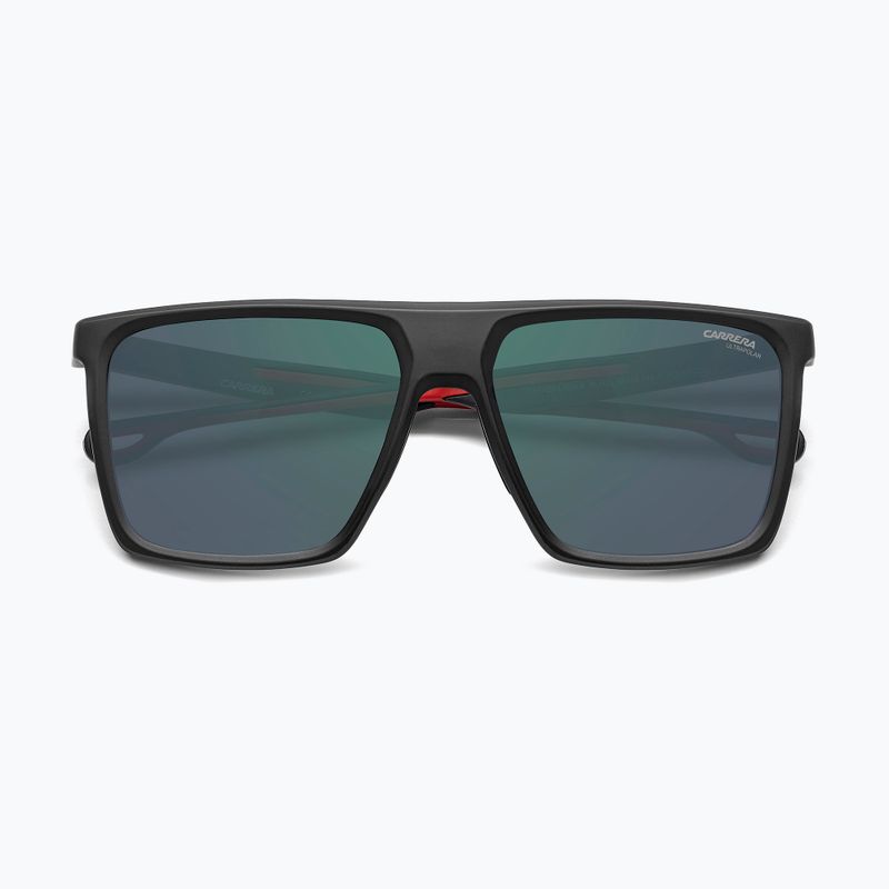 Carrera 4019/S Herren mattschwarze rot/grün-graue kontrastreiche Anti-Reflex-Sonnenbrille 4