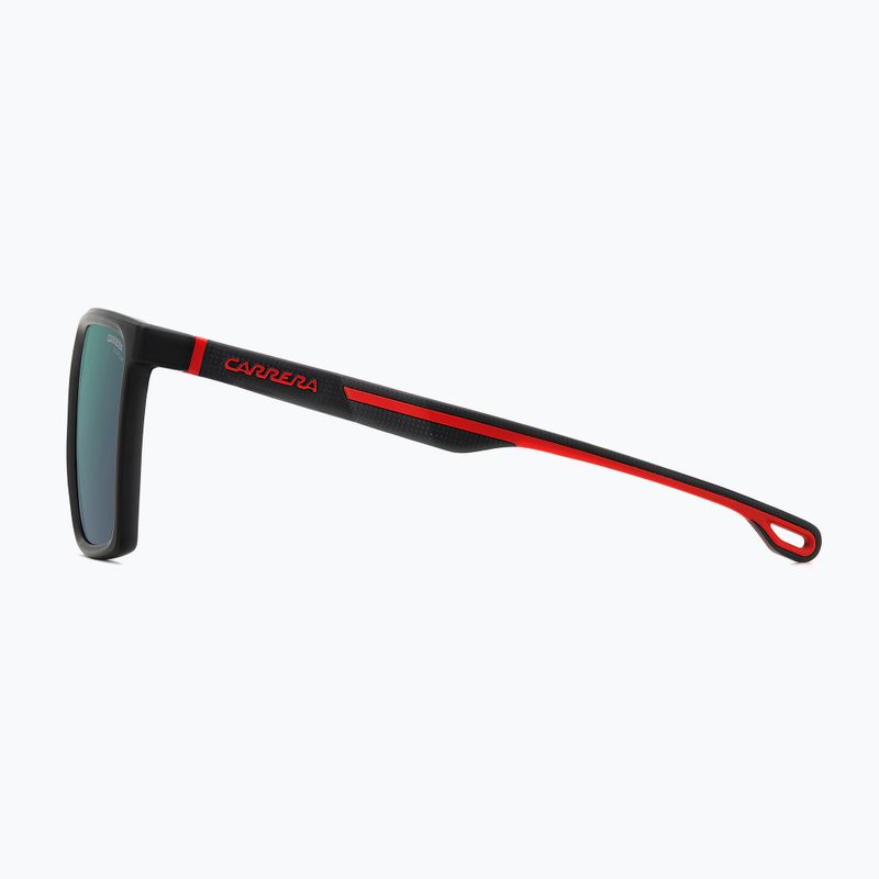 Carrera 4019/S Herren mattschwarze rot/grün-graue kontrastreiche Anti-Reflex-Sonnenbrille 5