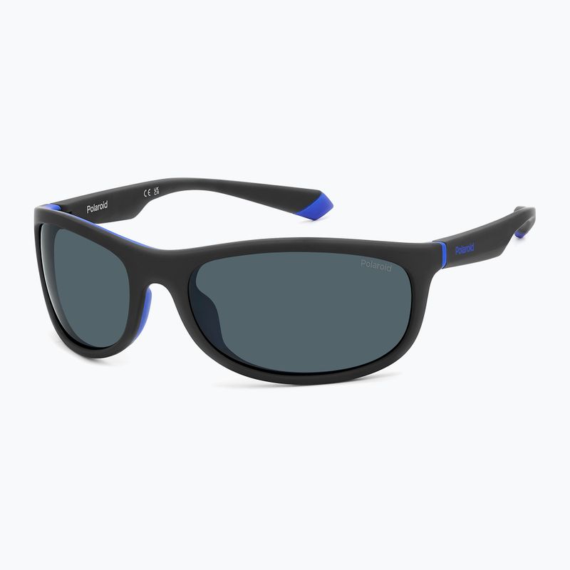 Polaroid PLD 2154/S mattschwarz blau/blau polarisierte Sonnenbrille 2