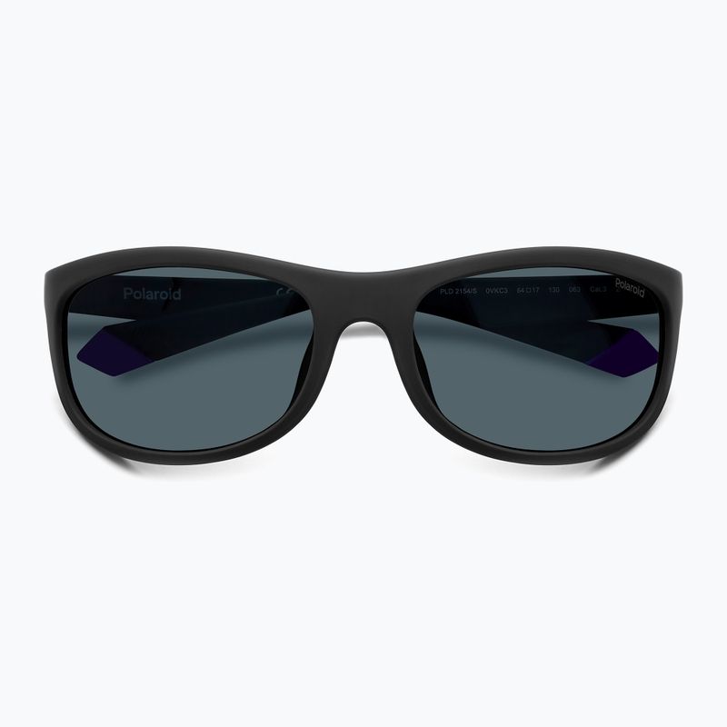 Polaroid PLD 2154/S mattschwarz blau/blau polarisierte Sonnenbrille 4