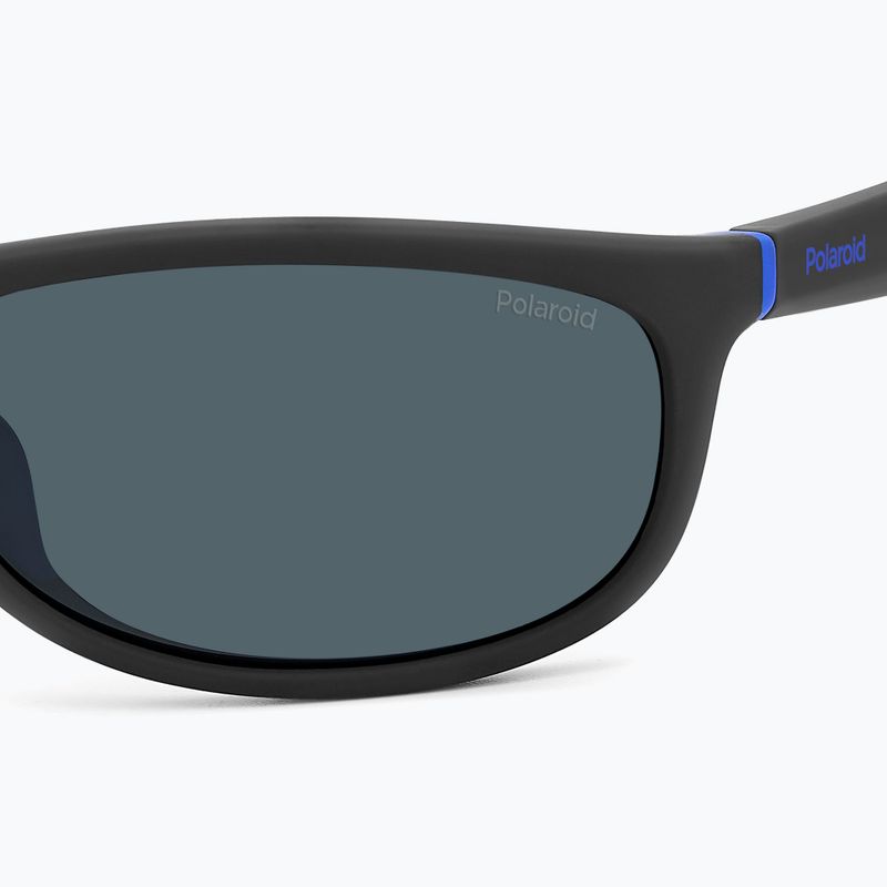 Polaroid PLD 2154/S mattschwarz blau/blau polarisierte Sonnenbrille 5