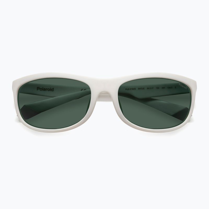 Polaroid PLD 2154/S matt weiß/grün polarisierte Sonnenbrille 4