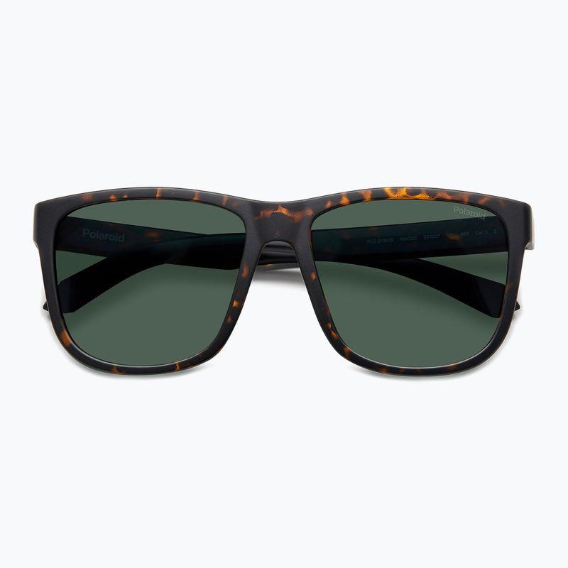 Polaroid PLD 2155/S matte braune Sonnenbrille für Herren, havanna/grün, polarisiert 4