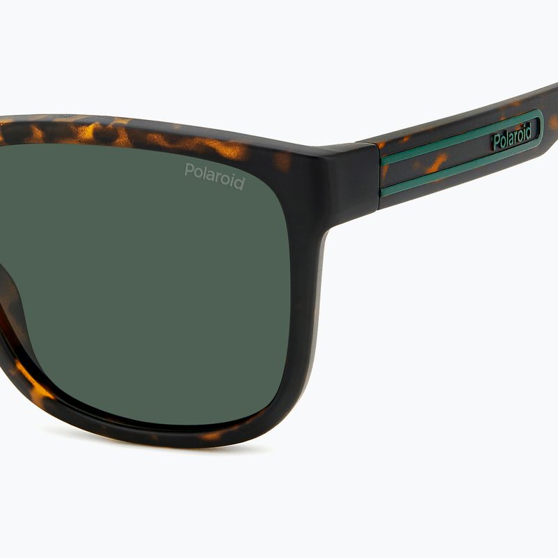 Polaroid PLD 2155/S matte braune Sonnenbrille für Herren, havanna/grün, polarisiert 5