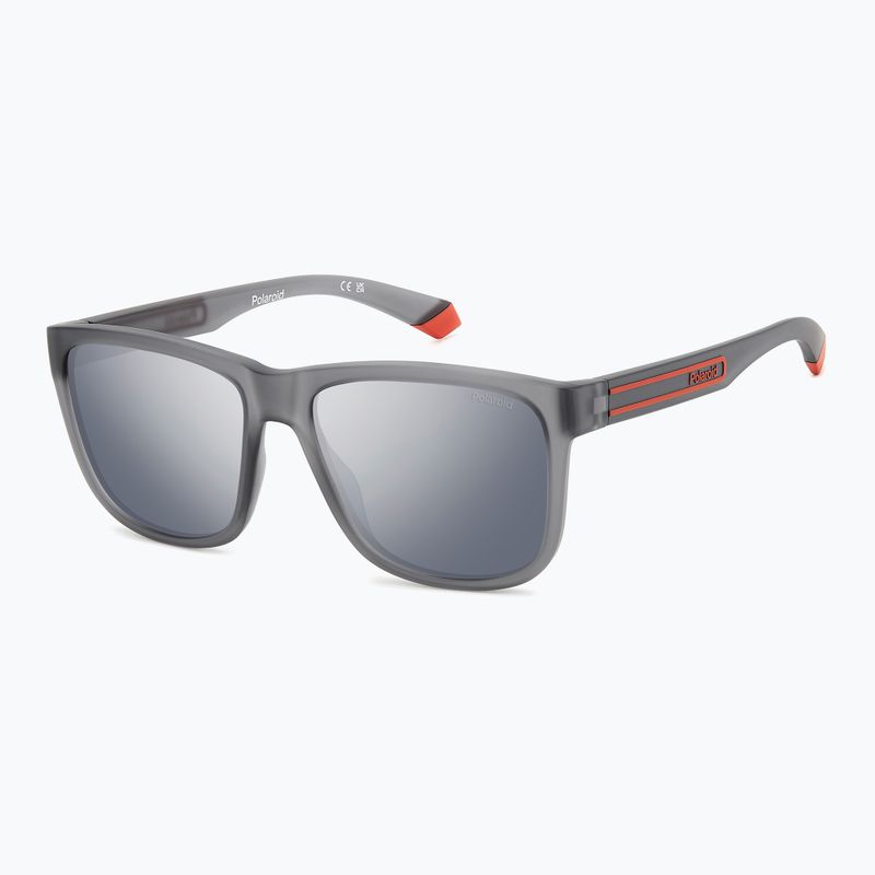 Polaroid PLD 2155/S matt grau/grau silber verspiegelte polarisierte Sonnenbrille für Herren 2