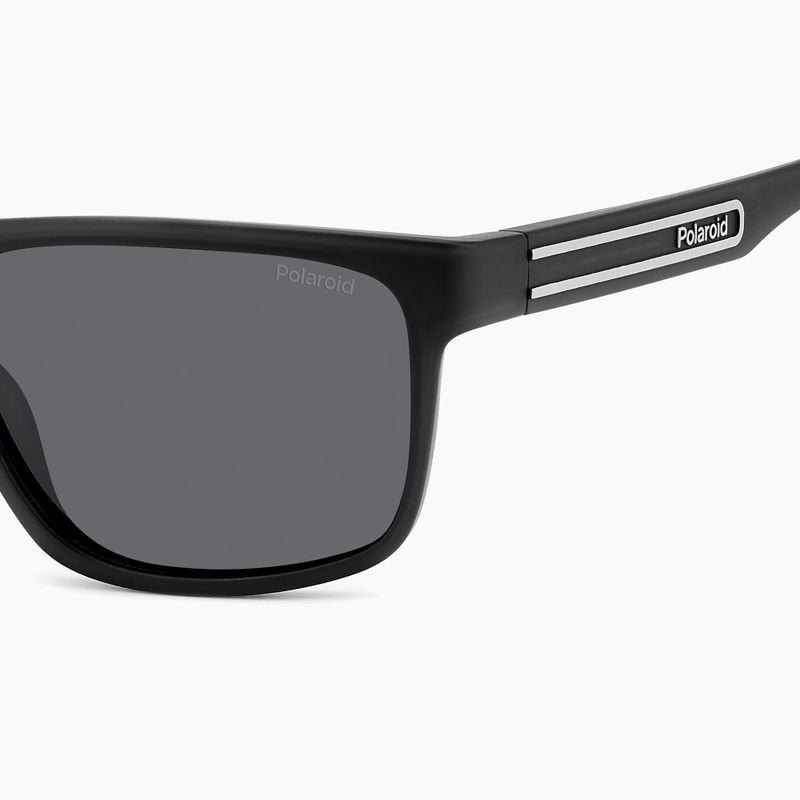 Polaroid PLD 2571/S mattschwarz/grau polarisierte Herren-Sonnenbrille 5