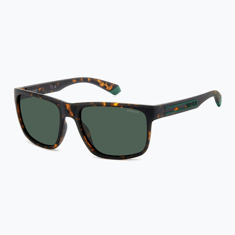 Polaroid PLD 2157/S matte braune Sonnenbrille havanna/grün polarisiert für Herren 2