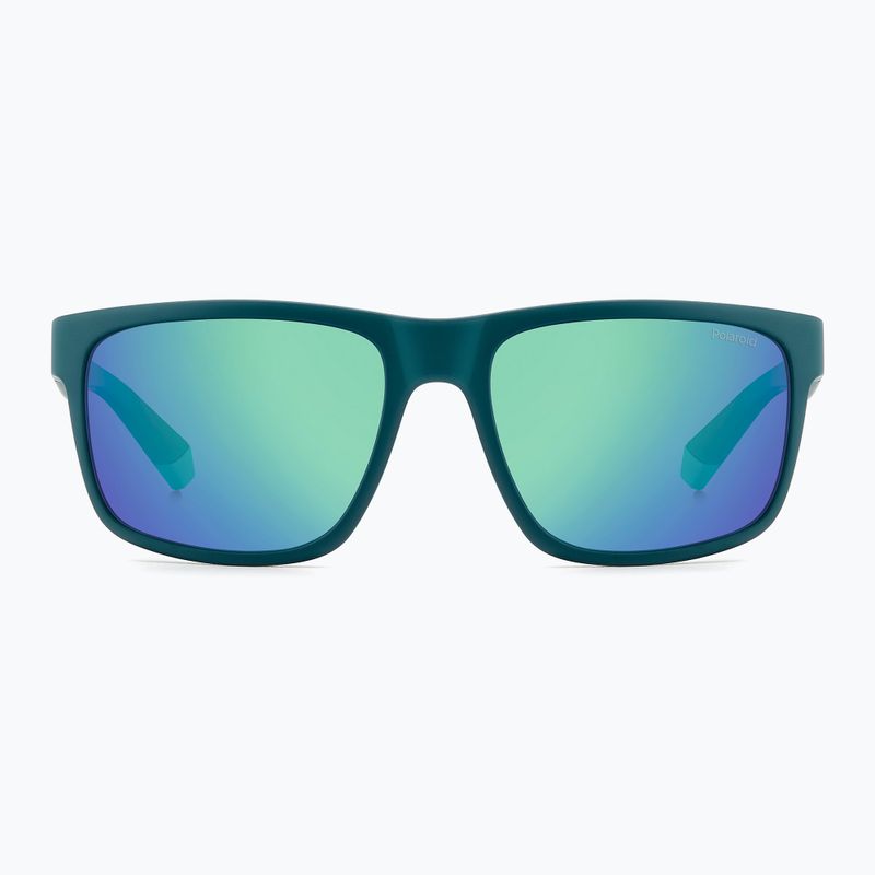 Polaroid PLD 2157/S matt teal/grau-grüner Spiegel polarisierte Herren-Sonnenbrille 3