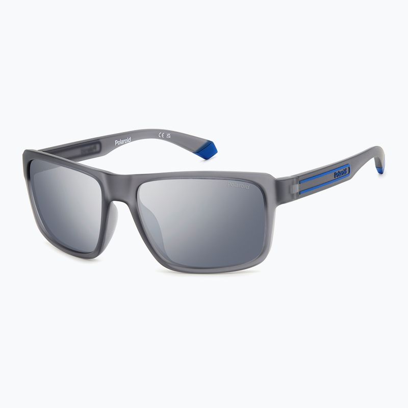 Polaroid PLD 2158/S matt grau/grau silber verspiegelte polarisierte Sonnenbrille für Herren 2