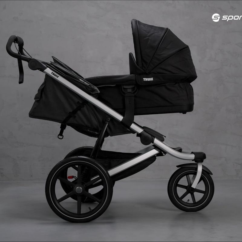 Thule Urban Glide2 Jogging-Kinderwagen mit Tragewanne schwarz 10101964 12