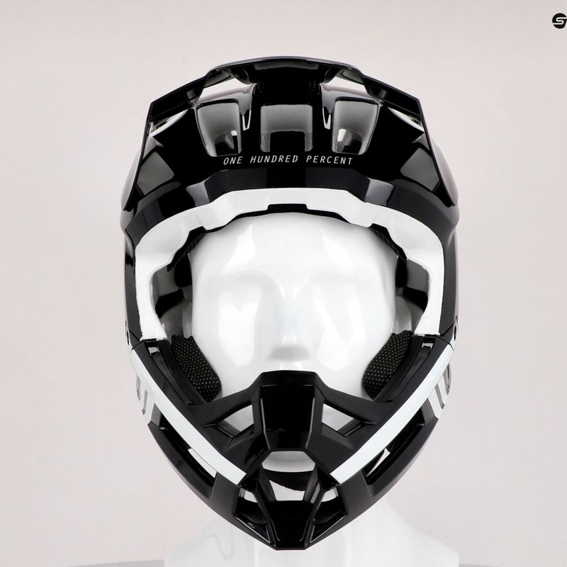 100% Trajecta Helm W Fidlock Full Face Fahrradhelm schwarz STO-80021-011-11 10