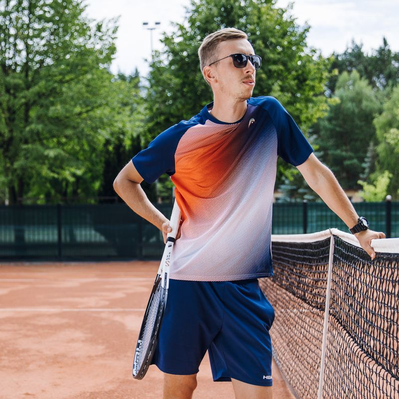 HEAD Herren Tennishemd Perf marineblau und weiß 811272 7