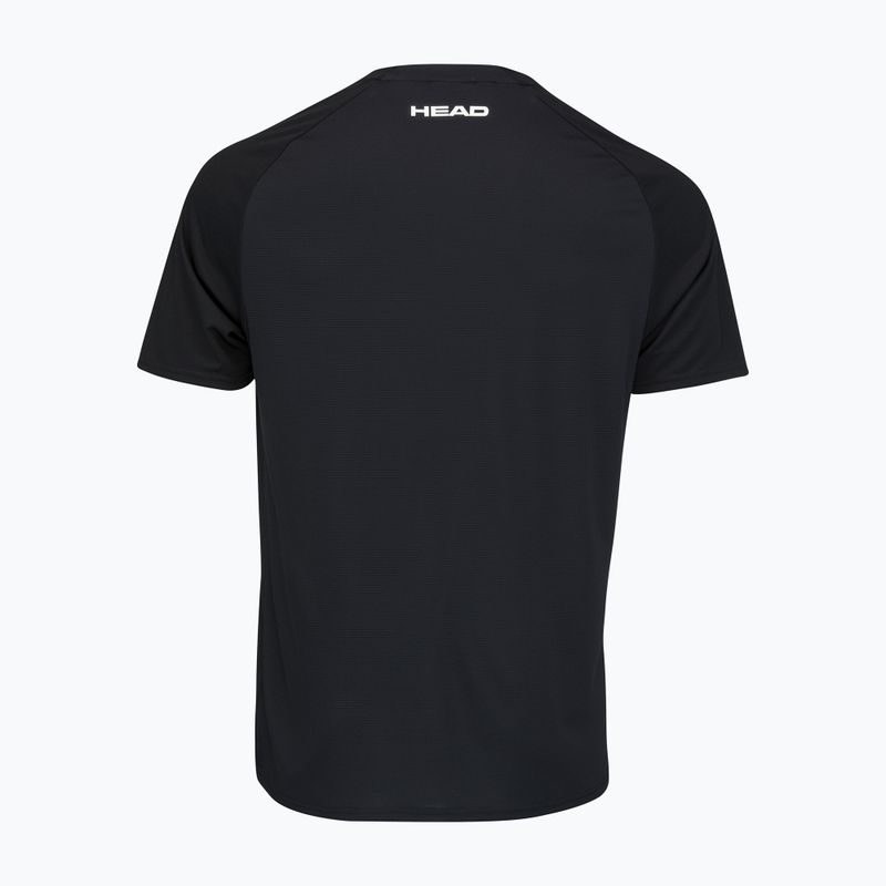 HEAD Topspin Herren Tennis-Shirt schwarz und orange 811422 2