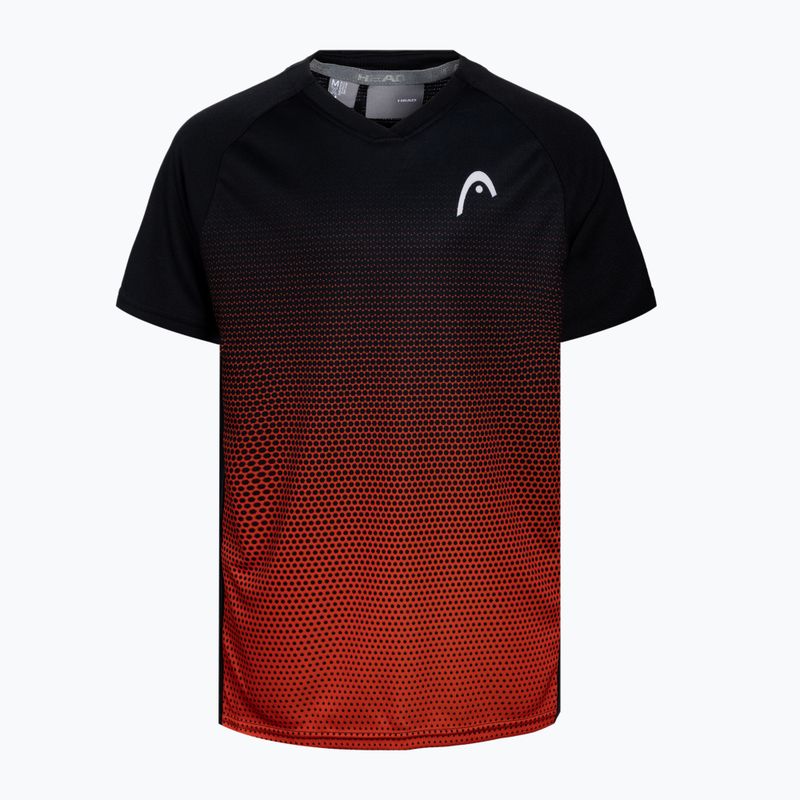HEAD Topspin Kinder-Tennisshirt schwarz und orange 816062