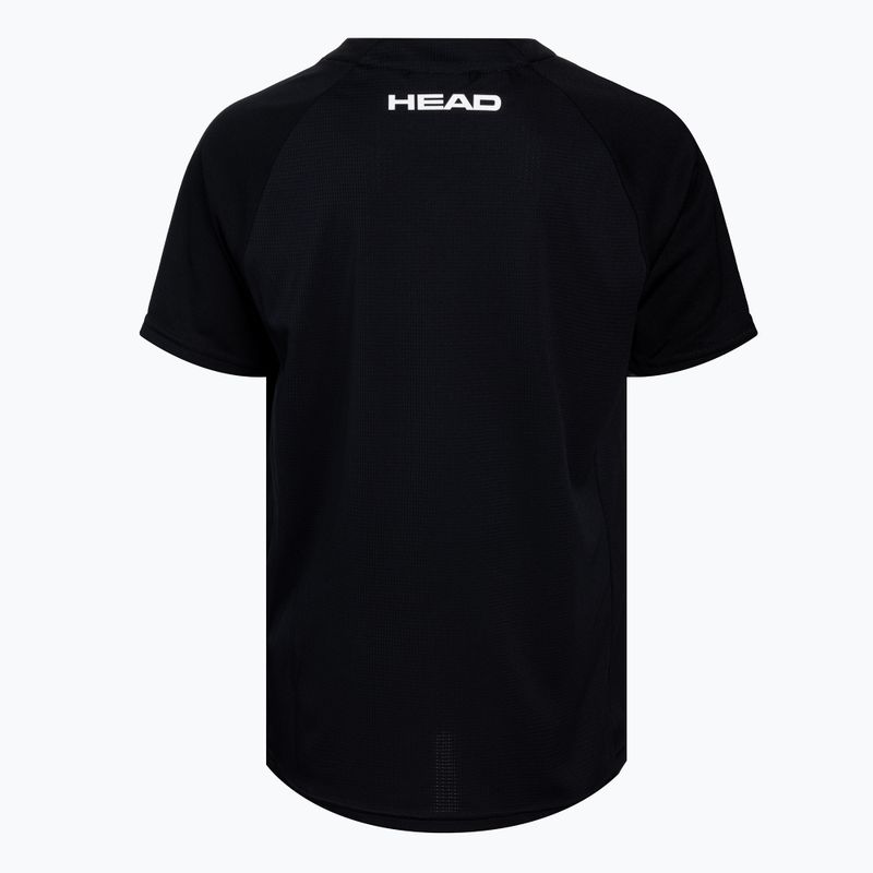 HEAD Topspin Kinder-Tennisshirt schwarz und orange 816062 2