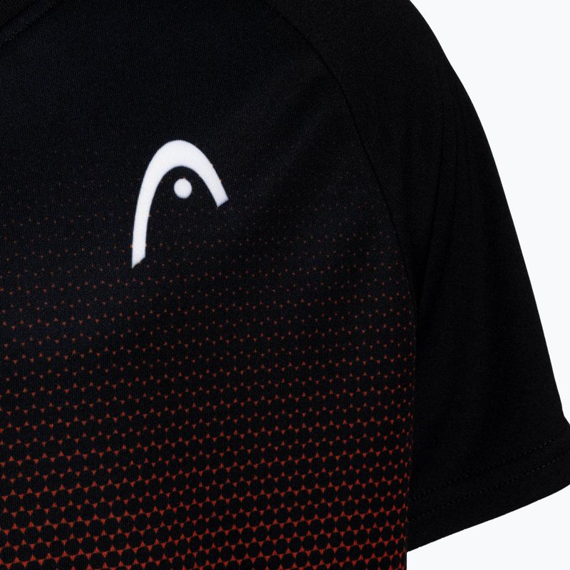HEAD Topspin Kinder-Tennisshirt schwarz und orange 816062 3