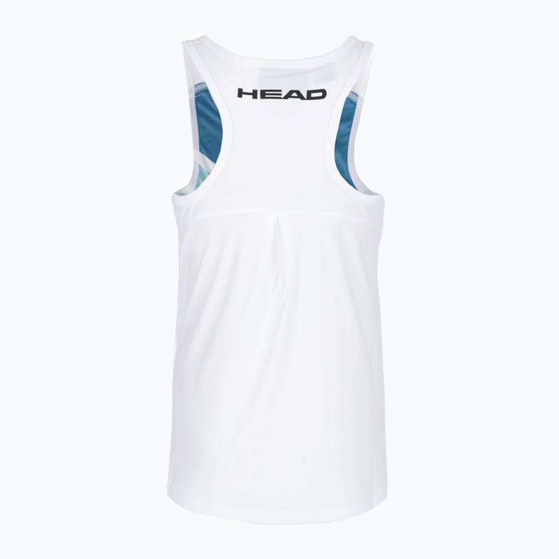 HEAD Agility Kinder-Tennisshirt weiß und grün 816132 2