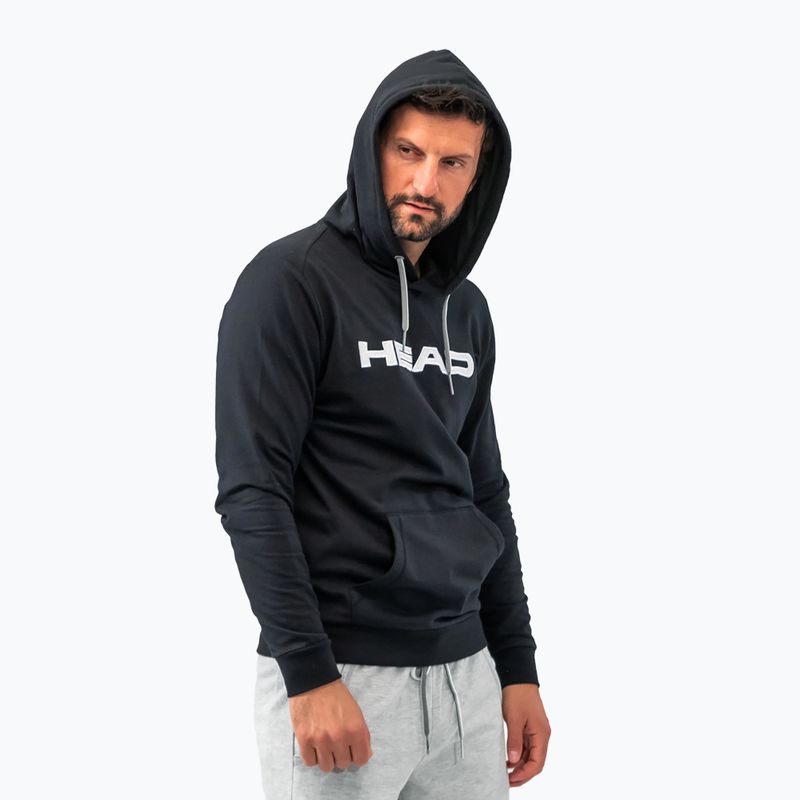Herren Tennis Sweatshirt HEAD Club Byron Hoodie schwarz 811449BK