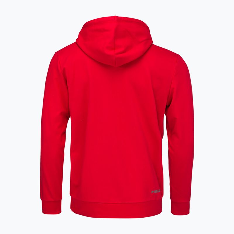 Herren Tennis Sweatshirt HEAD Club Byron Hoodie rot 2