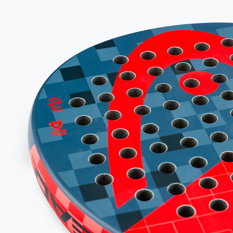 HEAD Evo Delta mit Cb grau-rot Paddelschläger 228280 6