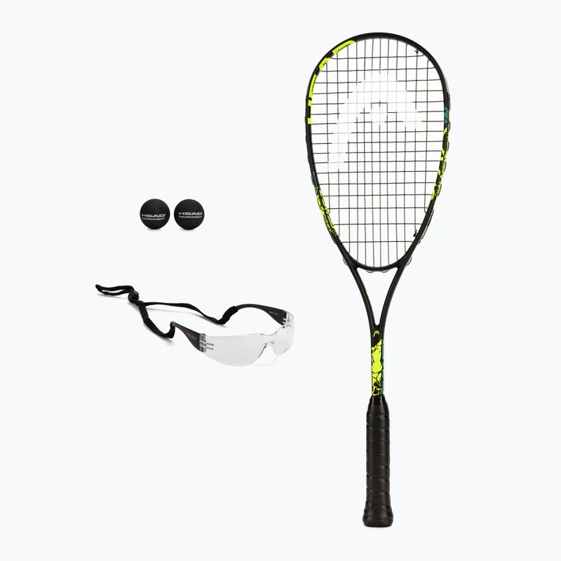 HEAD Spark Elite Pack Squash Set schwarz 214110