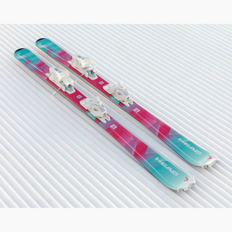 Kinderski HEAD Joy Easy JRS + Bindungen Jrs 7.5 GW CA mint/pink 7