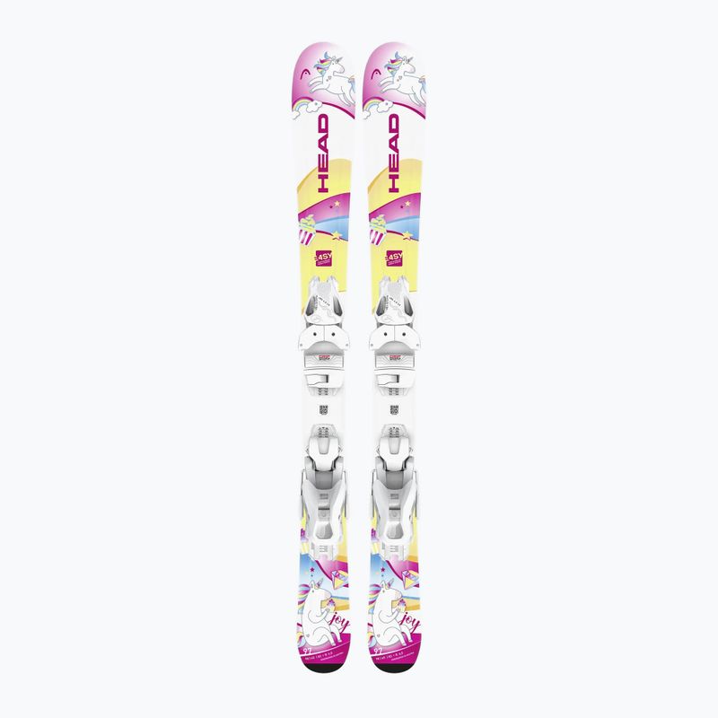 Kinderski HEAD Unicorn Easy JRS + Bindungen Jrs 4.5 GW CA white/pink