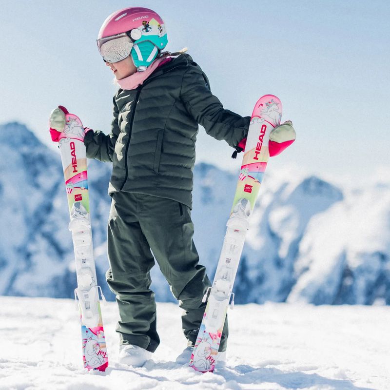 Kinderski HEAD Unicorn Easy JRS + Bindungen Jrs 4.5 GW CA white/pink 7