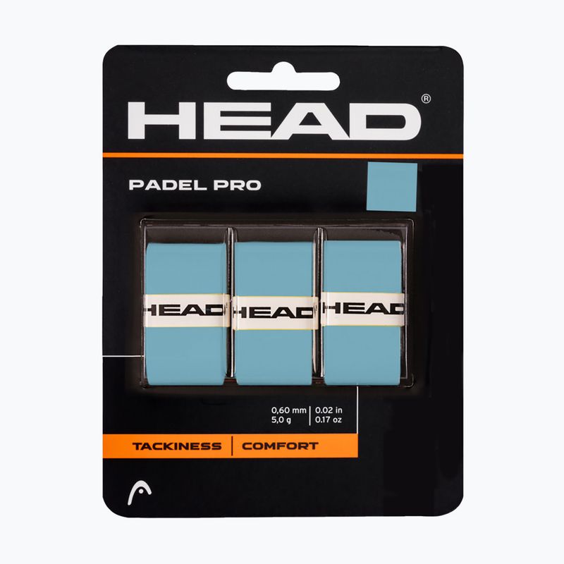 HEAD Padel Pro Schlägerhüllen 3 Stück blau.