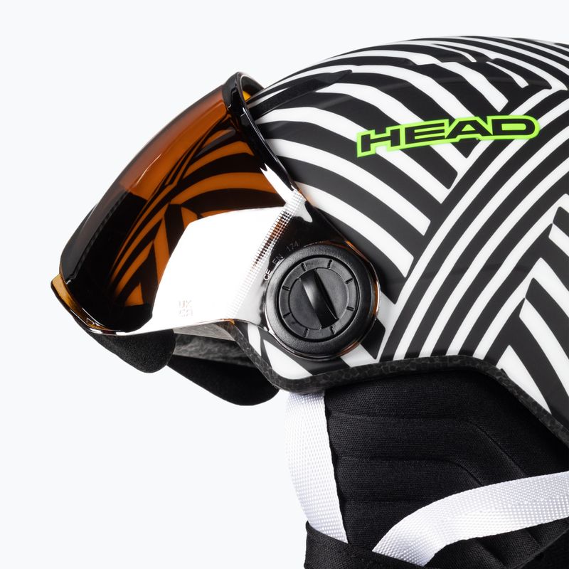 HEAD Mojo Visor S2 Kinderskihelm weiß und schwarz 328152 6