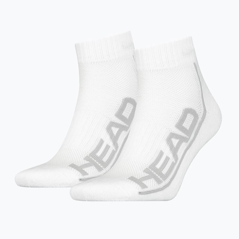 HEAD Socken Tennis 2P Stripe Viertel weiß 811509WH