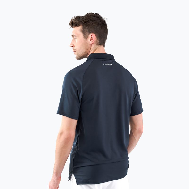 Herren HEAD Performance Polo-Tennisshirt, navy blau 811403NV 2