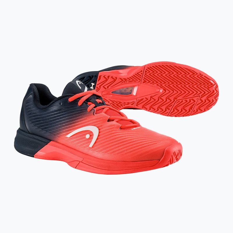 Tennisschuhe Herren HEAD Revolt Pro 4.0 blueberry/fiery coral 12