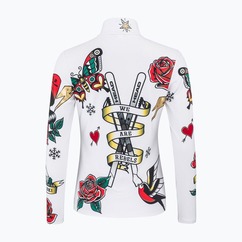 HEAD Rebels Flash Damen Sweatshirt weiß/hellrosa 2