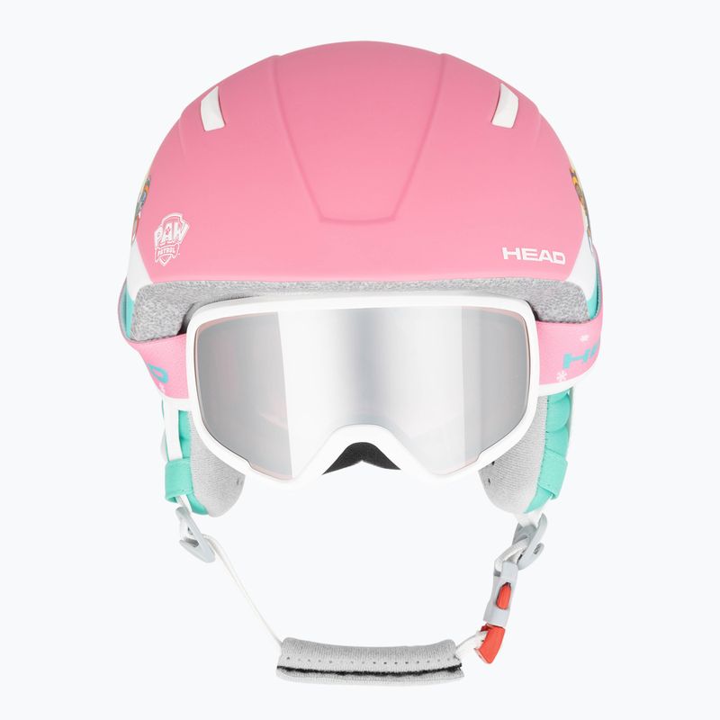 Kinderskihelm HEAD Maja Set Paw + Brille rosa 3