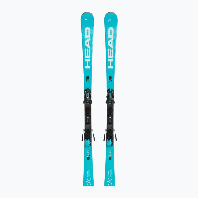 HEAD WC Rebels e-SL Pro RP WCR 14 + Freeflex 14 blau/weiss Abfahrtsski