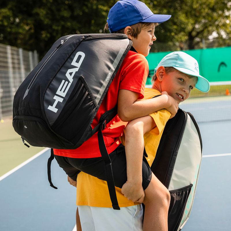 HEAD Tennis Tour Backpack schwarz/weiss 4