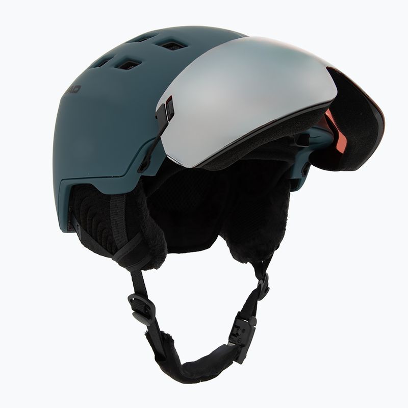 Skihelm HEAD Radar night petrol/silver red 9