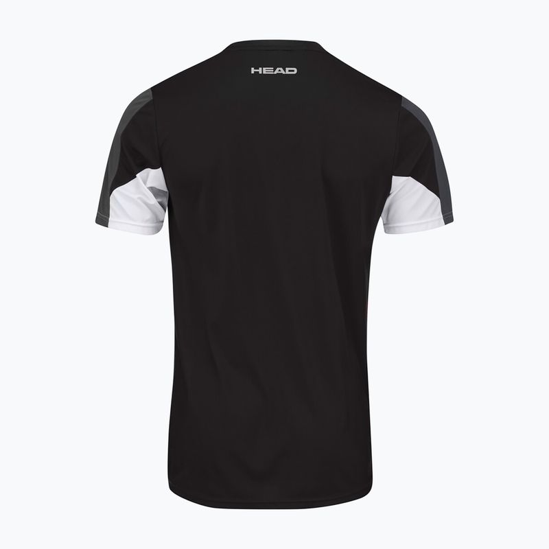 HEAD Club 22 Tech Herren-Tennisshirt schwarz 811431BK 2