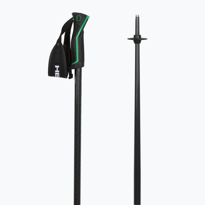 Skistöcke HEAD Frontside carbon black/green 3