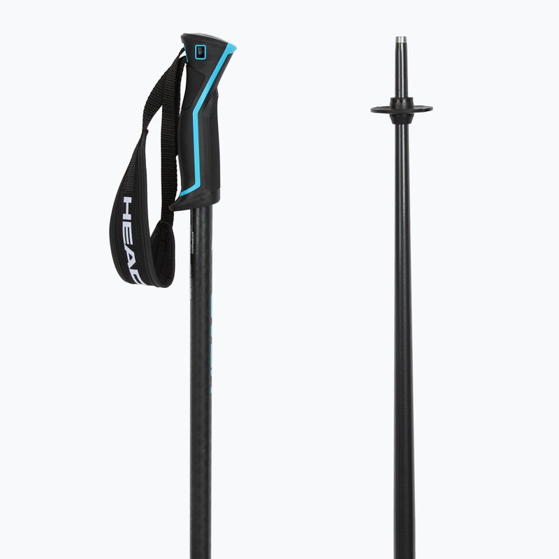 Skistöcke HEAD Frontside carbon black/speed blue 3