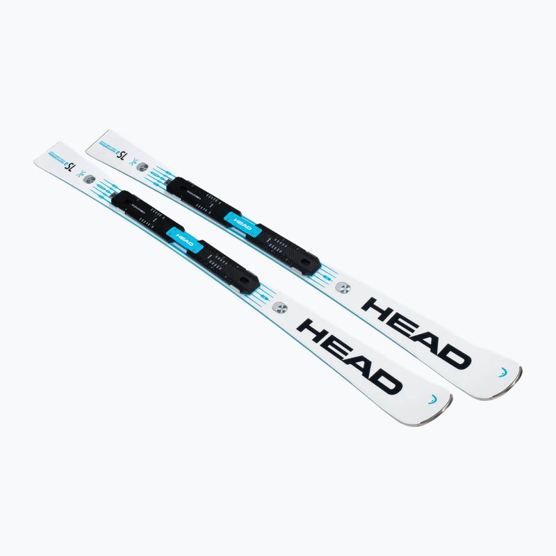 Alpin-Ski HEAD WC Rebels e-SL RP EVO 14 + Bindungen Freeflex 14 GW white/blue 2
