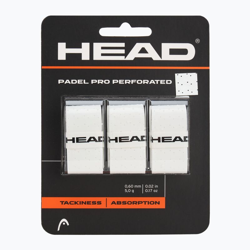 Griffbänder für Paddel-Schläger HEAD Perforated 3 Stk. white