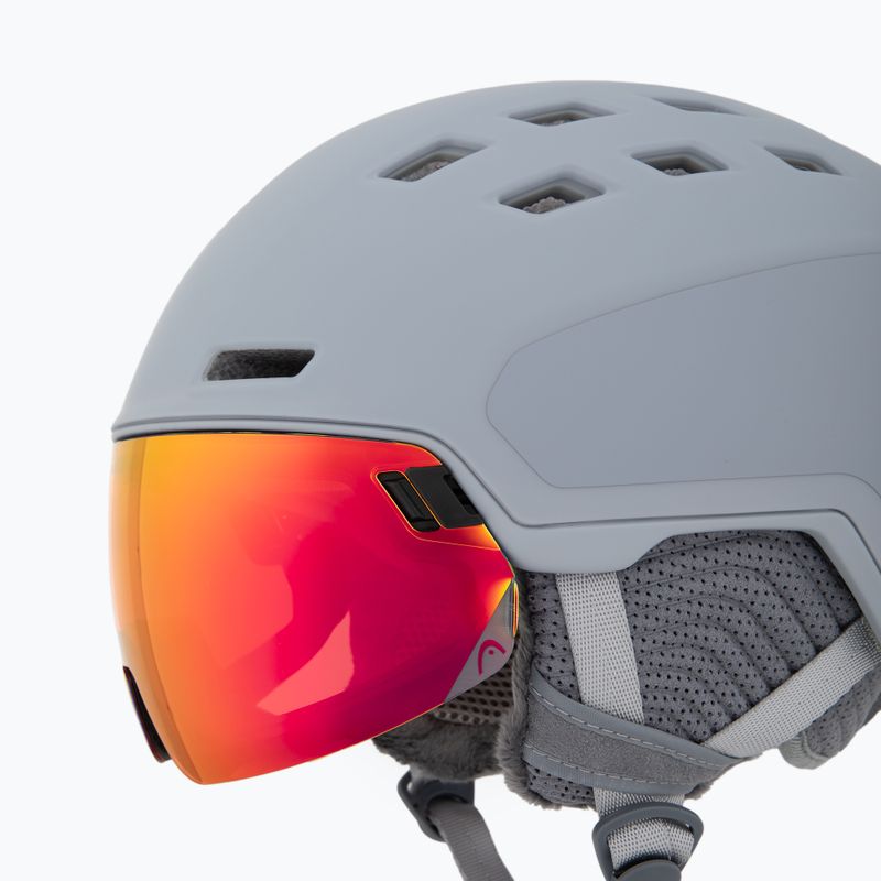 Skihelm HEAD Rachel Pro grey/red yellow 8