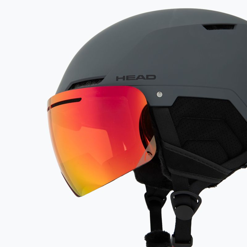 Skihelm HEAD Cinema Pro anthracite/red yellow 7