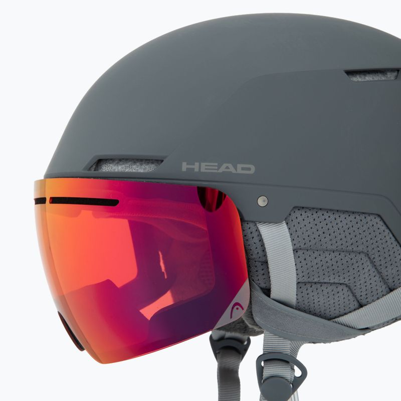 Skihelm Damen HEAD Cinema Pro W grey/red yellow 6