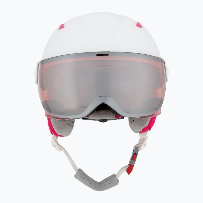 Skihelm Kinder HEAD Maja Visor white/silver red 2