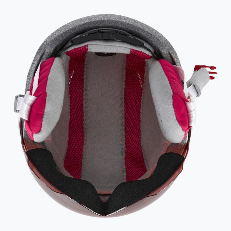 Skihelm Kinder HEAD Maja Visor white/silver red 5