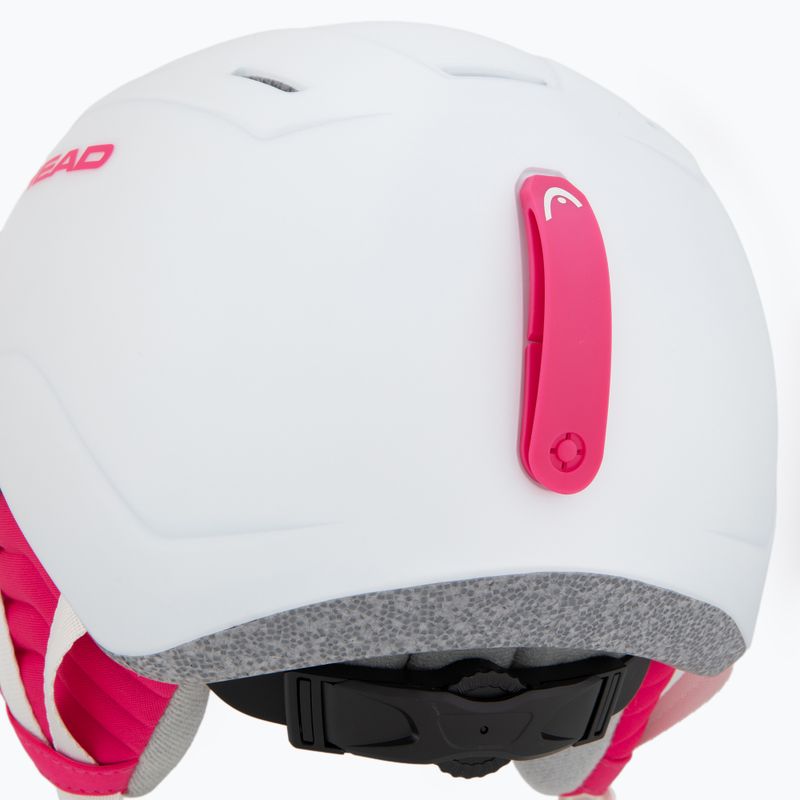 Skihelm Kinder HEAD Maja Visor white/silver red 8